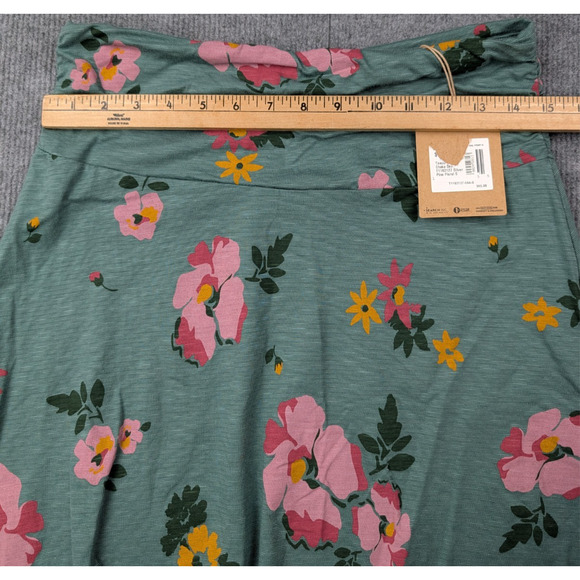 Toad & Co Chaka Skirt Womens Small Silver Pine Floral Organic Outdoors A Line - Picture 4 of 7